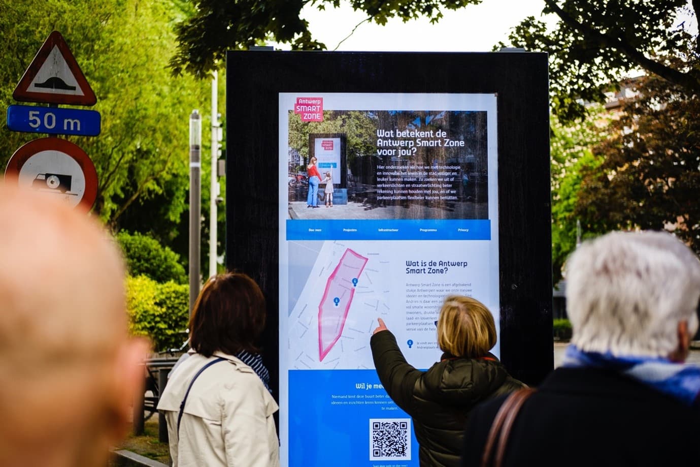 Antwerp Smart Zone infobord