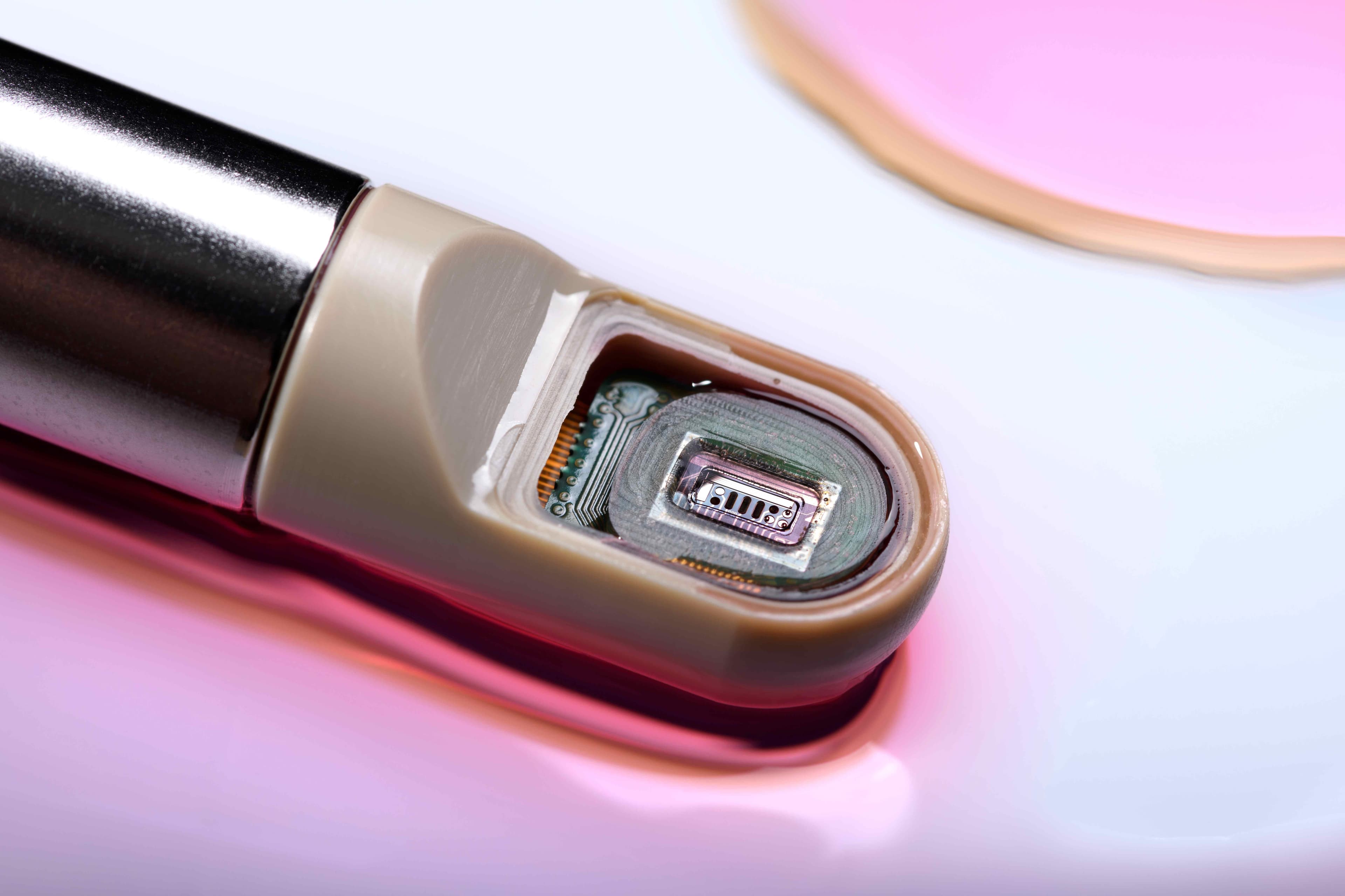 Close-up van een tweede generatie PAT-sensor.
